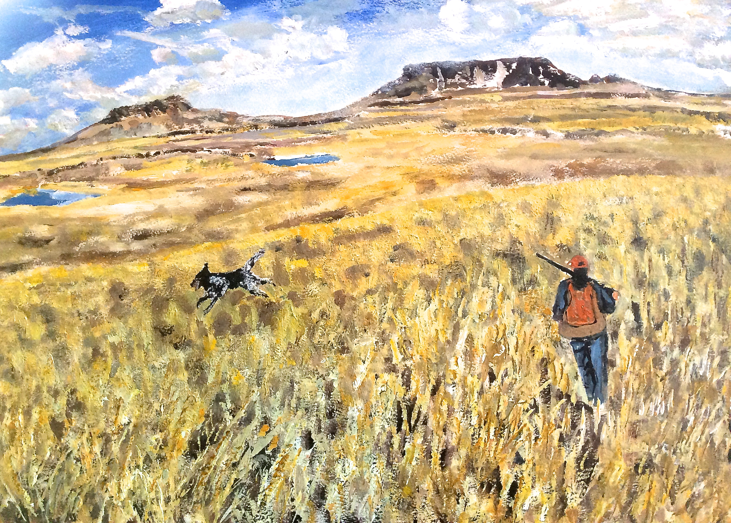 Hunting toward the buttes