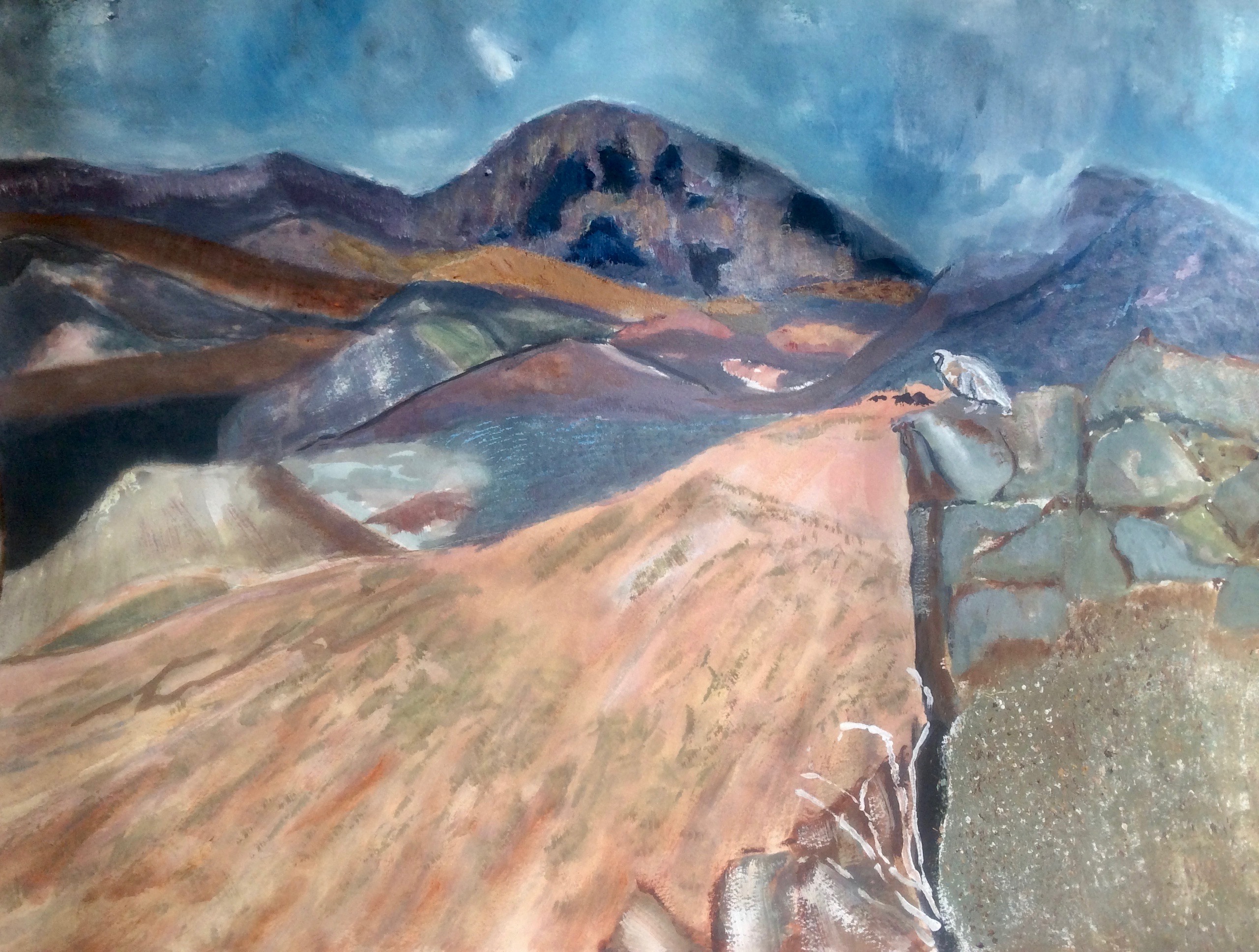 Inside the crater